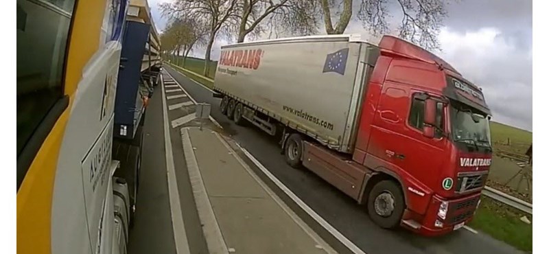 Őrült kamionos miatt kellett bocsánatot kérnie a munkaadójának