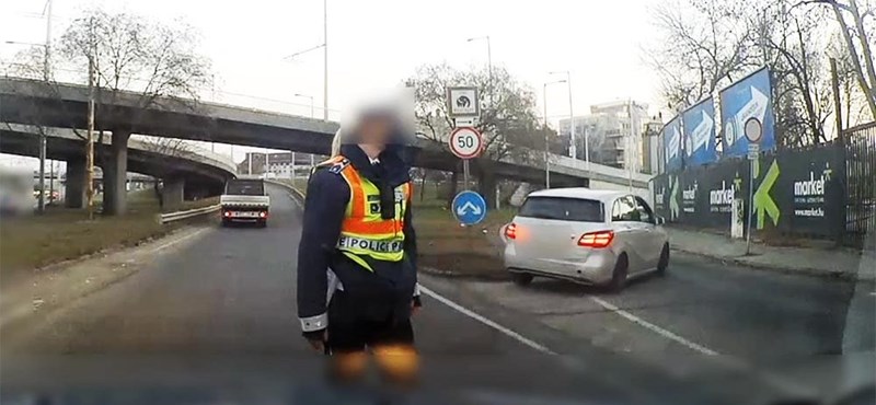Videó: Menekülni kezdett egy autós a Kacsóh Pongrác úton, miután kiintették a rendőrök