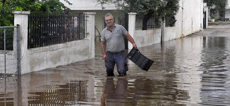 The third day of a raging hurricane in Greece