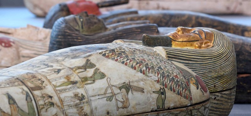 100 intact sarcophagi were found in his necropolis