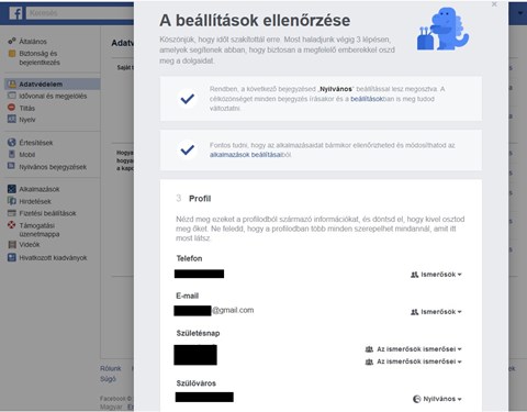 Facebook fenykep ellenorzese